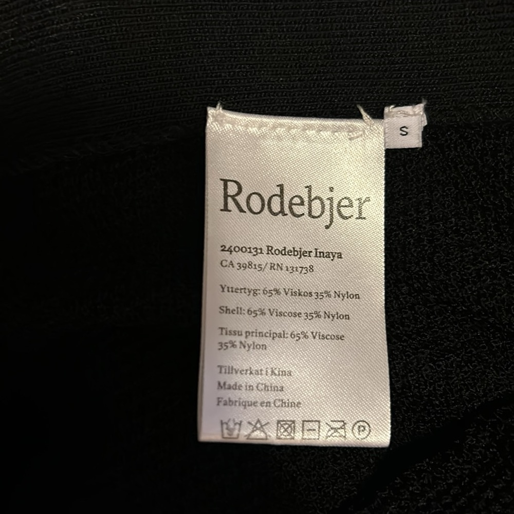 🟪💲125🔚 RODEBJER Pant Inaya IN Black SMALL - Picture 4 of 7